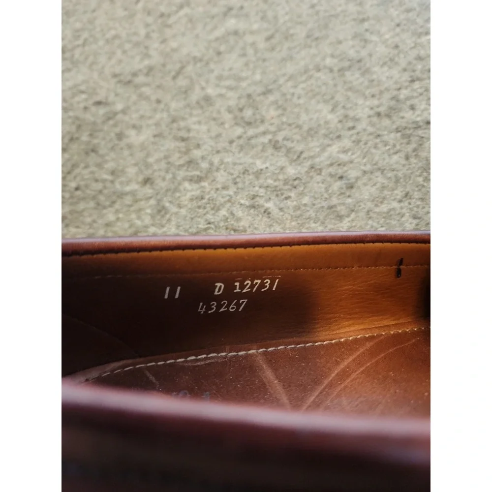 Allen Edmonds Saratoga Tassel Loafers Men's 11 Burgundy Leather Made in The USA‎